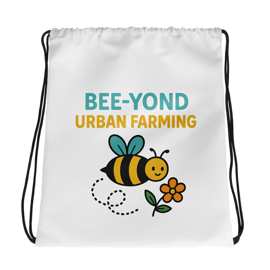 BEE-YOND URBAN FARMING All-Over Drawstring Bag product image (1)