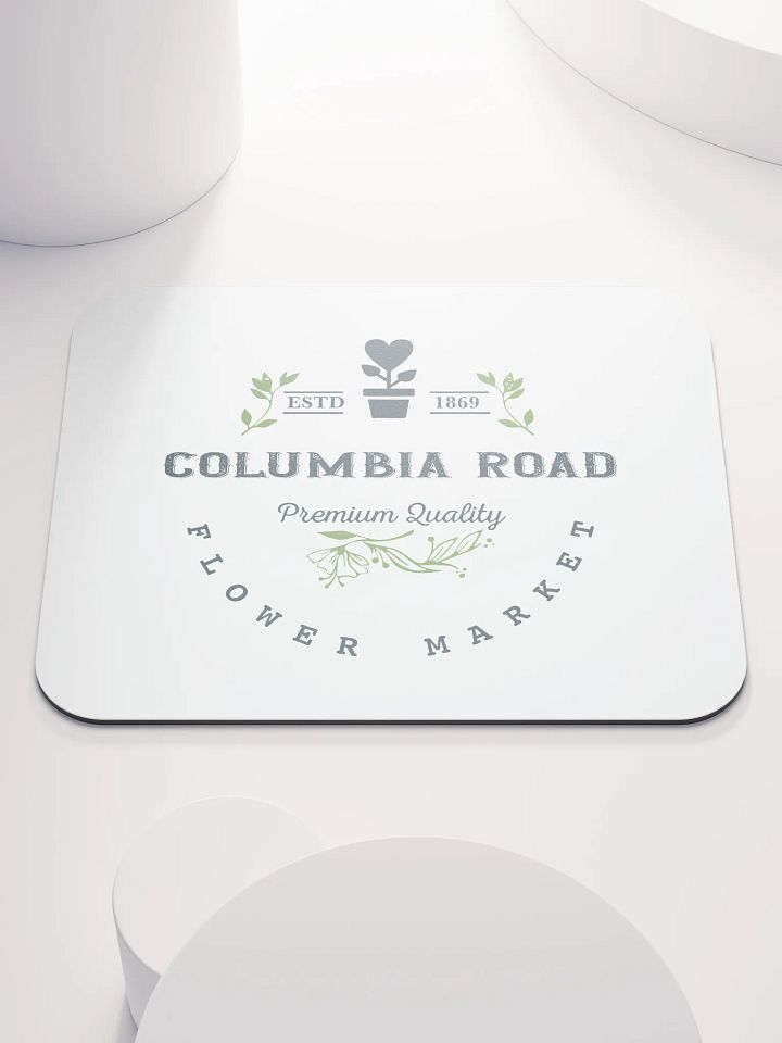 Columbia Road Market Mouse Pad (White) product image (1)