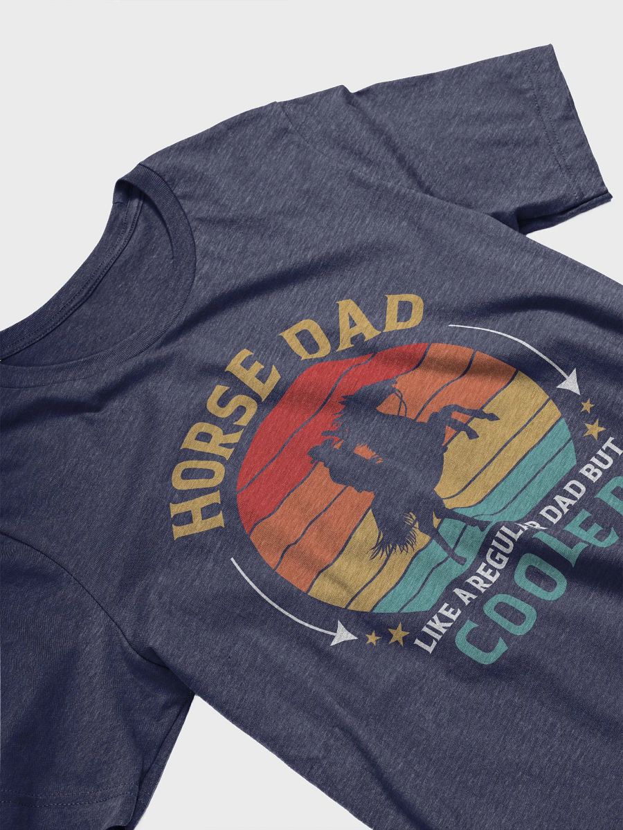 "Horse dad" t-shirt (dark background) product image (3)
