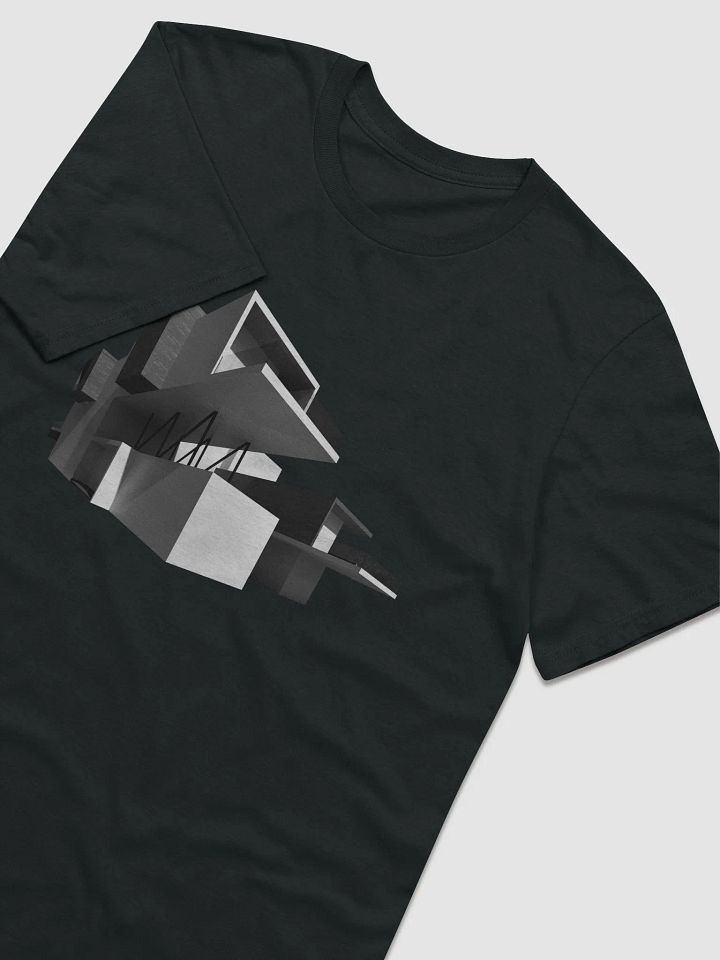 Geometric Monochrome Architectural Lightweight Fashion Short Sleeve T-Shirt product image (1)