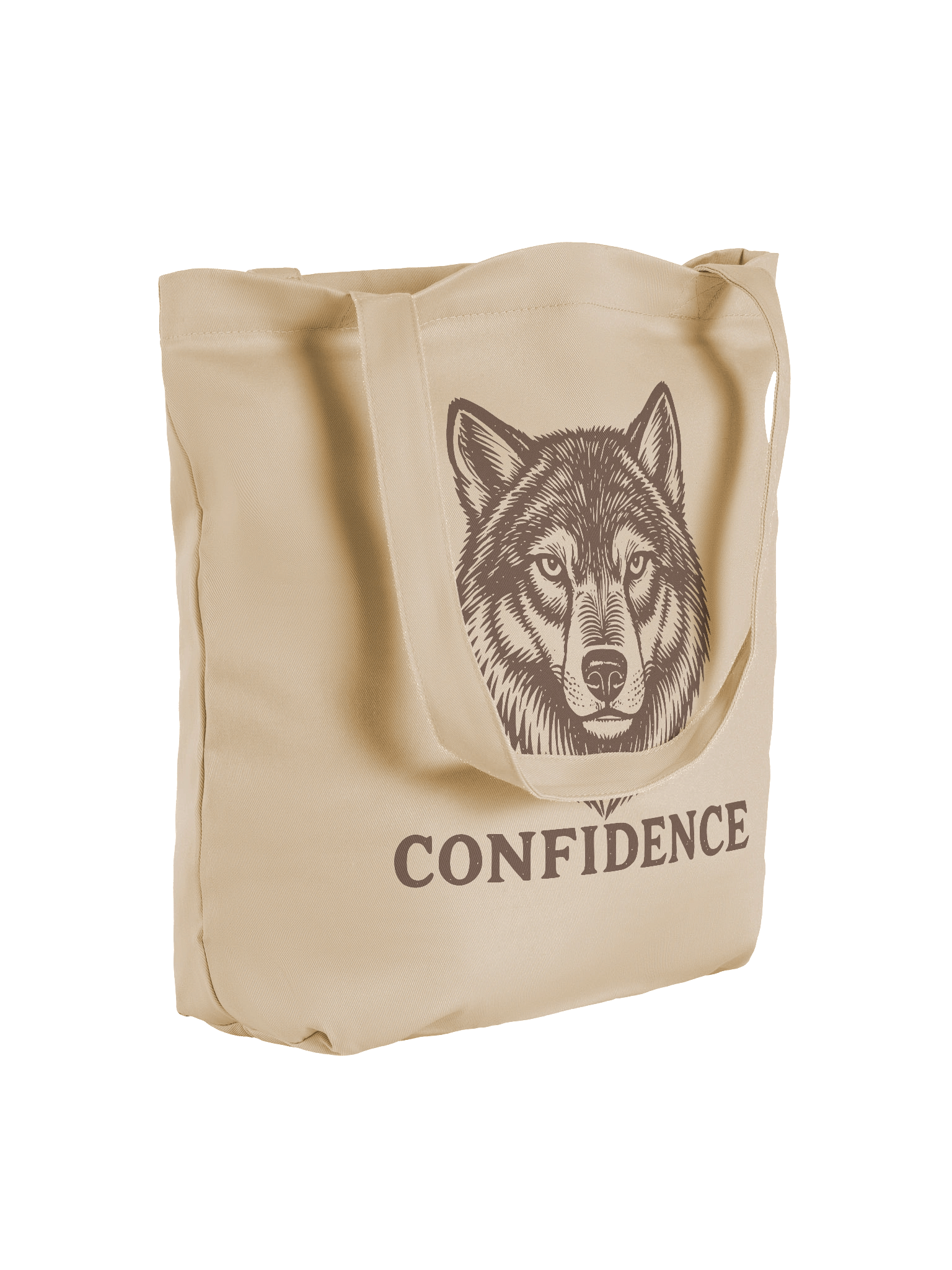 Confidence Wolf Organic Cotton Tote Bag product image (4)