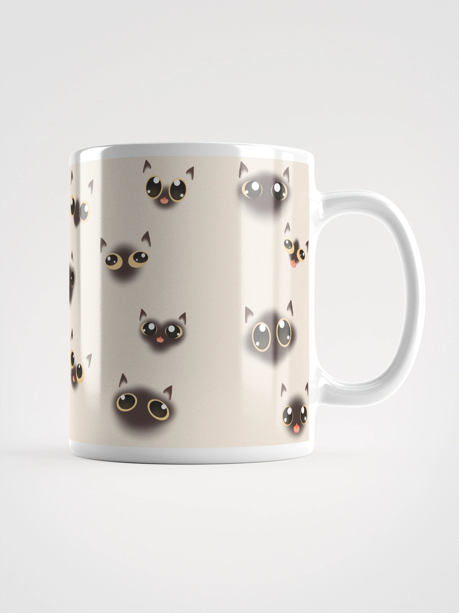Siamese Cat Faces (Yellow Eyes) Mug product image (6)