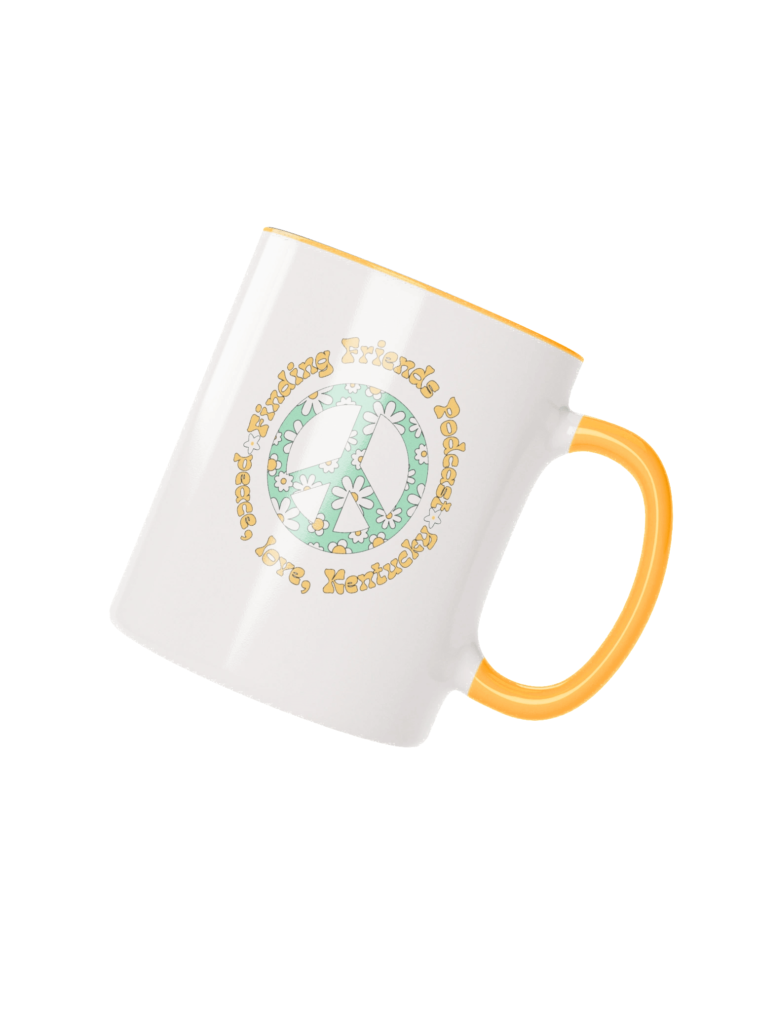 Retro Peace Floral Ceramic Mug product image (2)