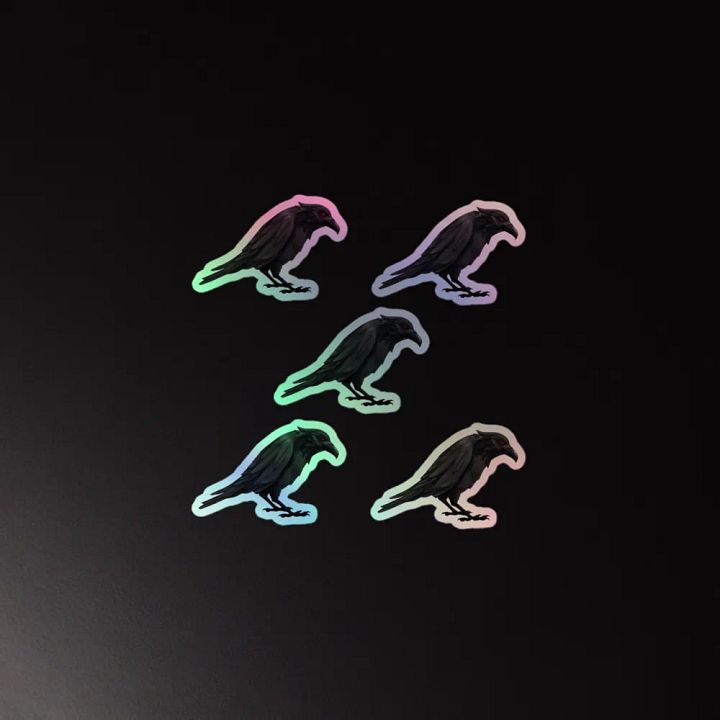 Raven Foil Stickers product image (2)