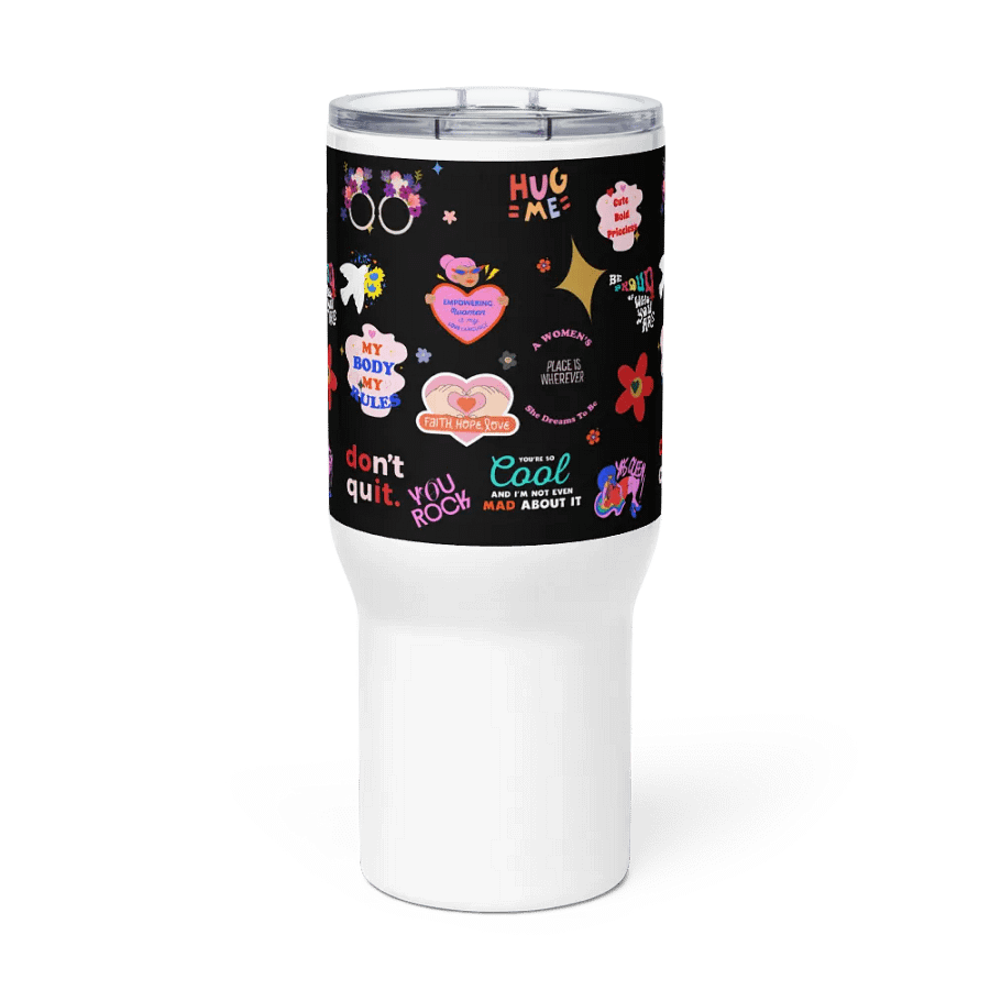 Positive Vibes Travel Mug with a Handle product image (2)