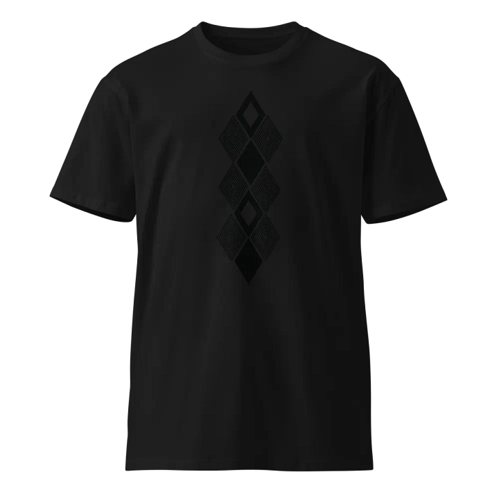 Black and white triangle design Unisex t-shirt product image (1)