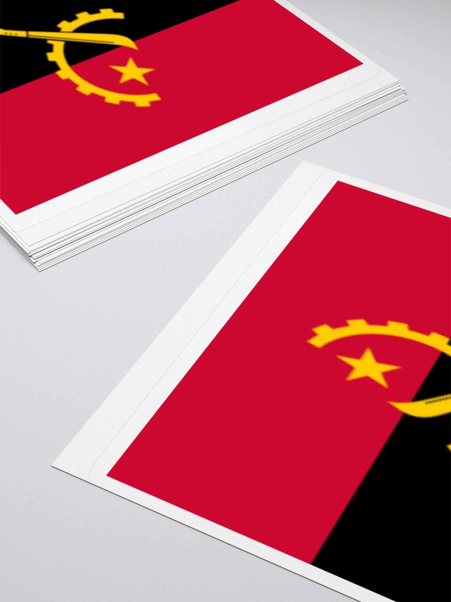 Exclusive Angola Flag Kiss-Cut Stickers - High-Quality Vinyl, Multiple Sizes product image (12)