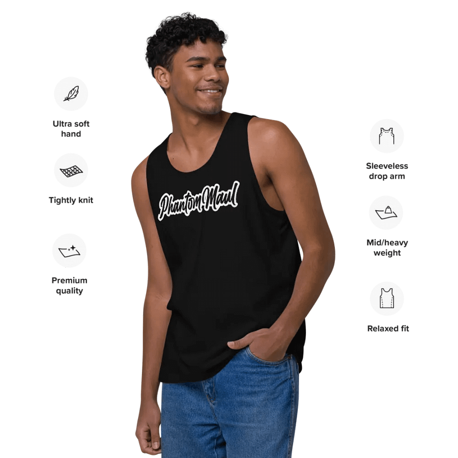 White 'PhantomMaul' Men's Tank Top product image (34)