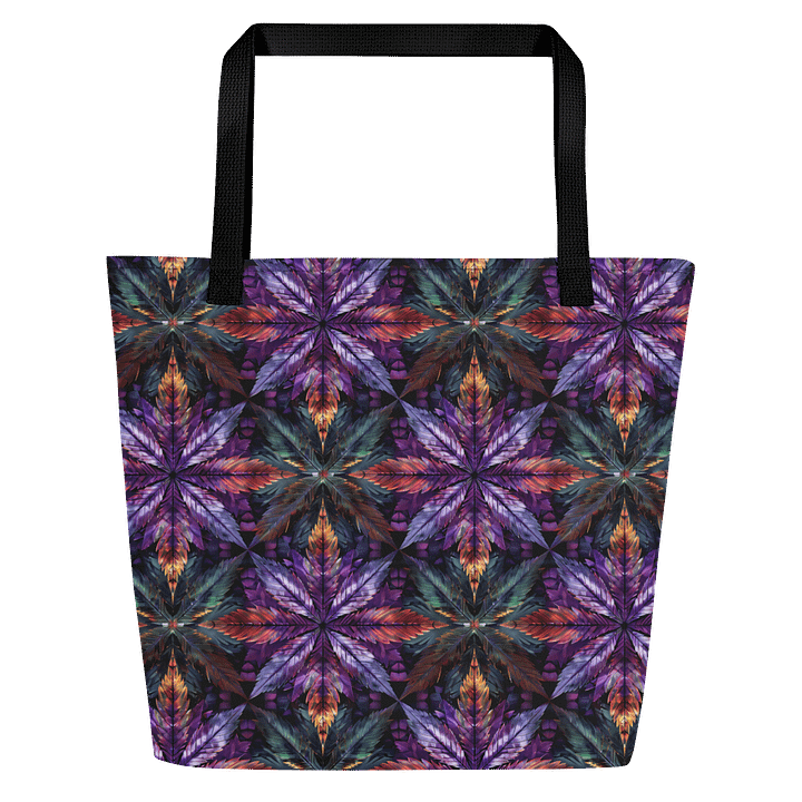 Cannabis - Galactic Ganja – Design | Large All-Over Print Tote Bag product image (2)