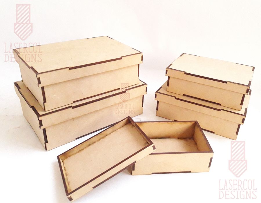 Boxes Bundle (Set 3, 4) - Laser Cut Files product image (7)