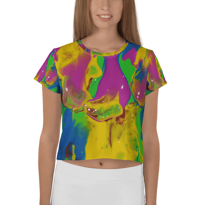 Marbled Dreams All-Over Crop Tee product image (1)