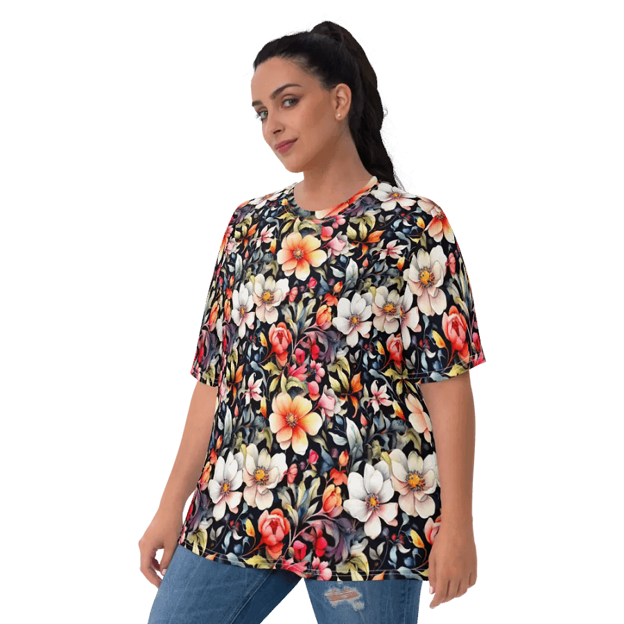 Floral Pattern All Over Print T-shirt product image (10)