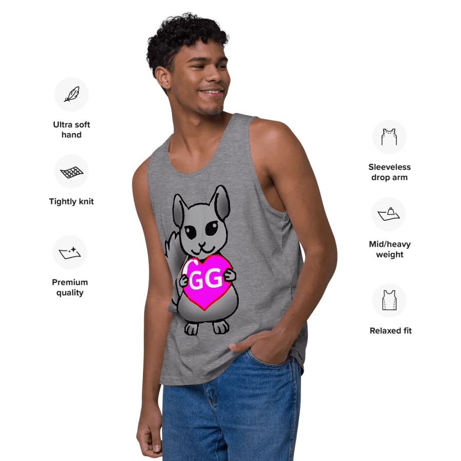 GG Chinchilla Heart Tank Top by GGMentor product image (12)