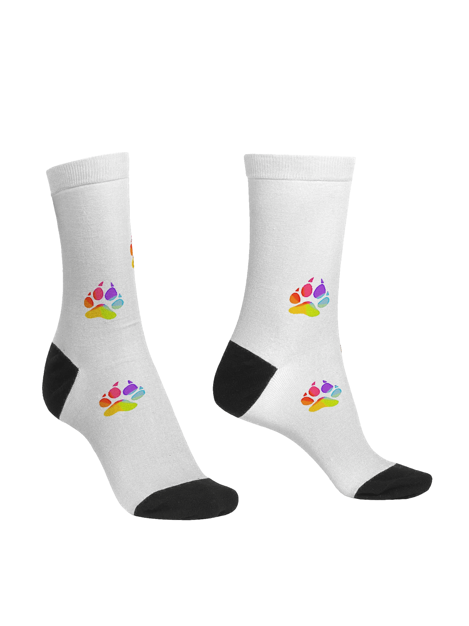 Rainbow paw socks product image (3)