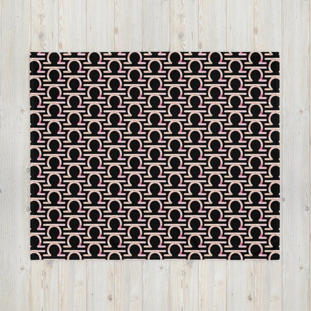 Libra Earth-tone Sigil Black Throw product image (4)