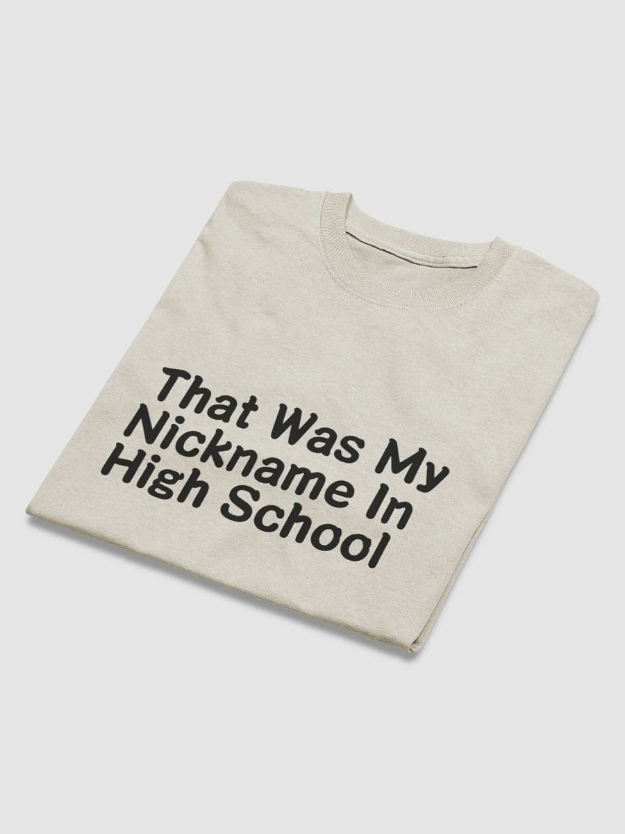 Nickname In High School Black Letter T-Shirt product image (2)