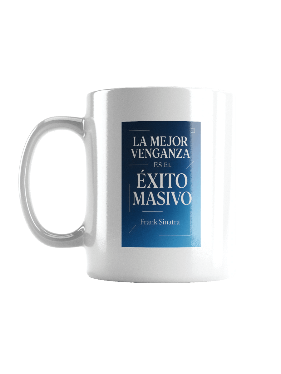 Taza de éxito moderno con cita viral de Frank Sinatra en español product image (1)