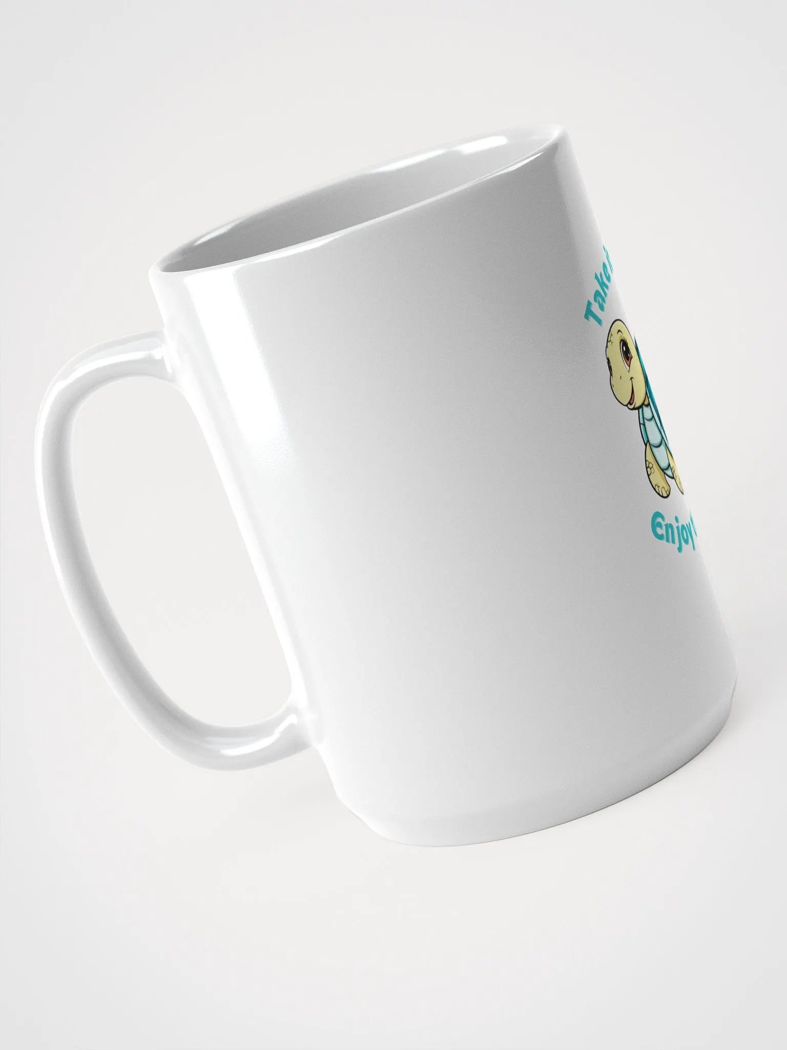 Flowing Turtle White Glossy Mug product image (3)