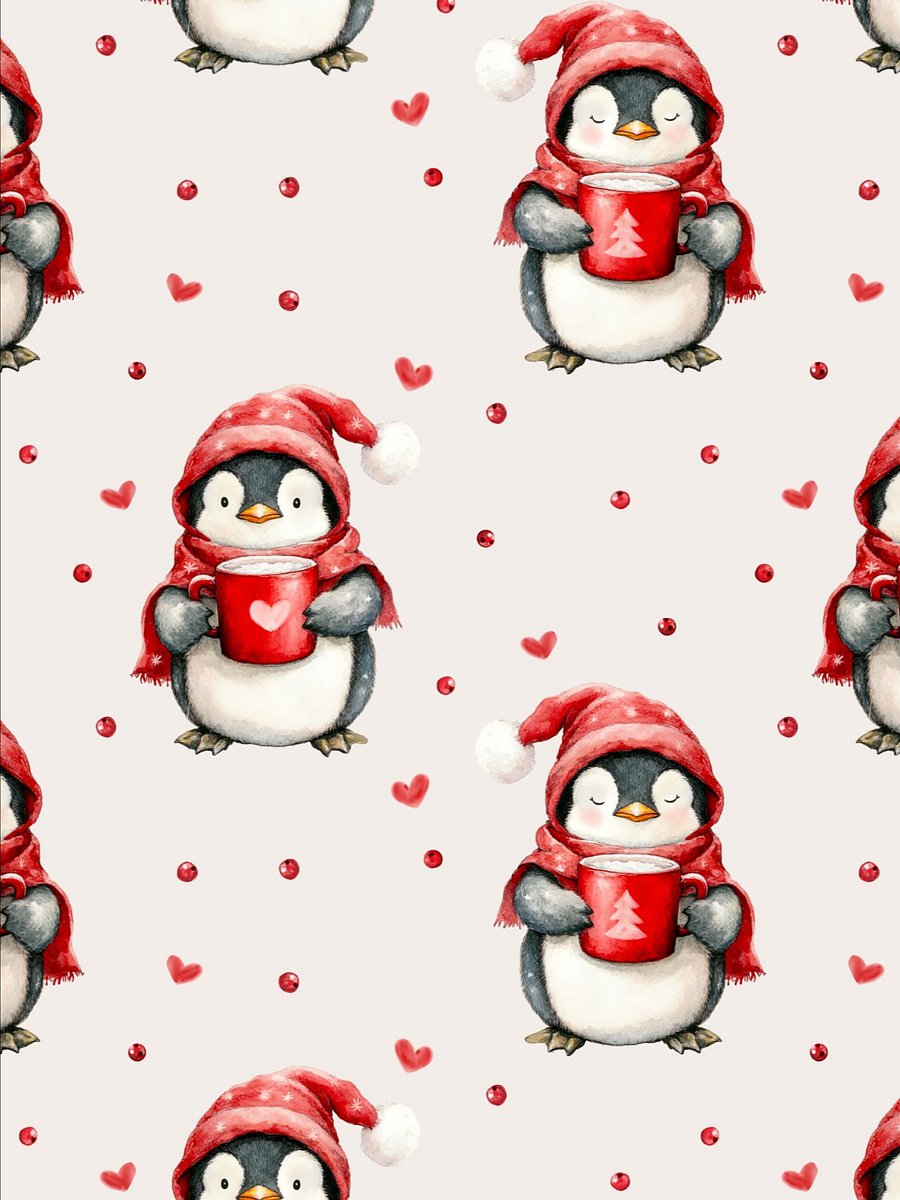 Chrismas Penquins - Non-Exclusive Pattern product image (1)