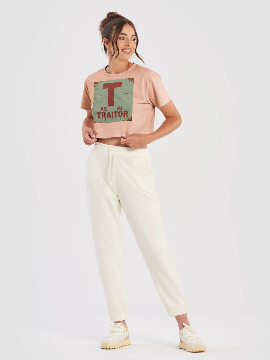 T as in traitor crop top product image (29)