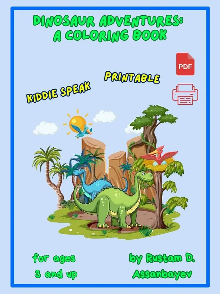Dinosaur Adventures A Coloring Book product image (1)