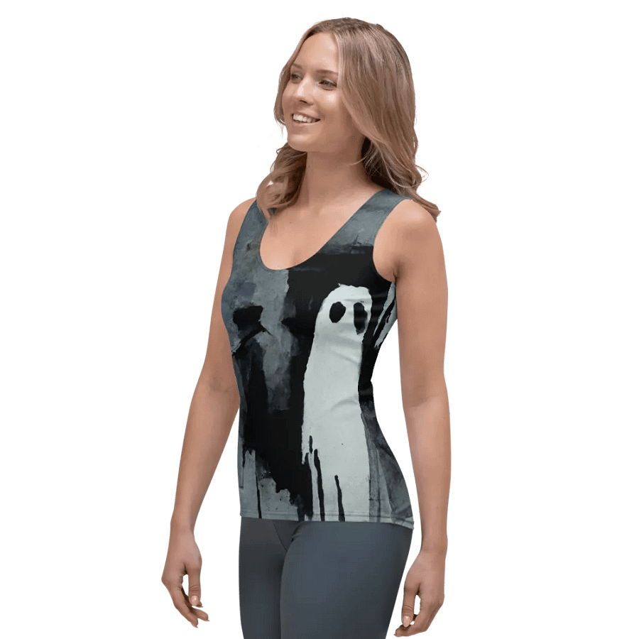 Ghostly Cityscape Women's Tank Top product image (3)