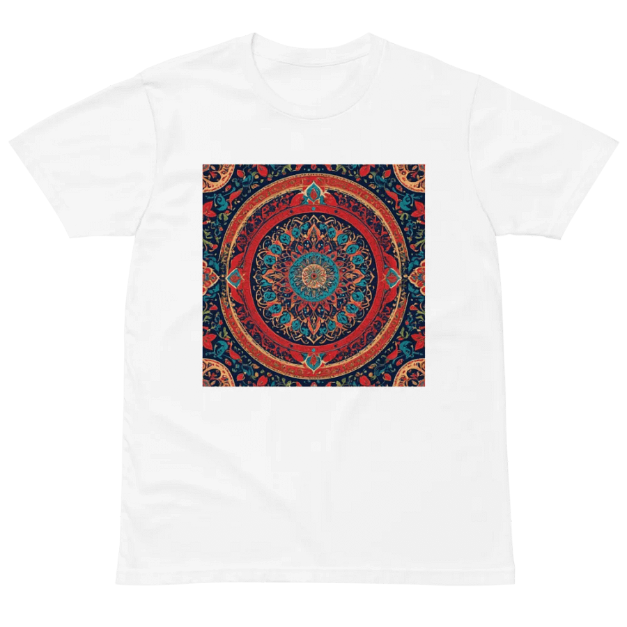 T-Shirt with Persian Carpet Design Mix of Beautiful Colors product image (2)