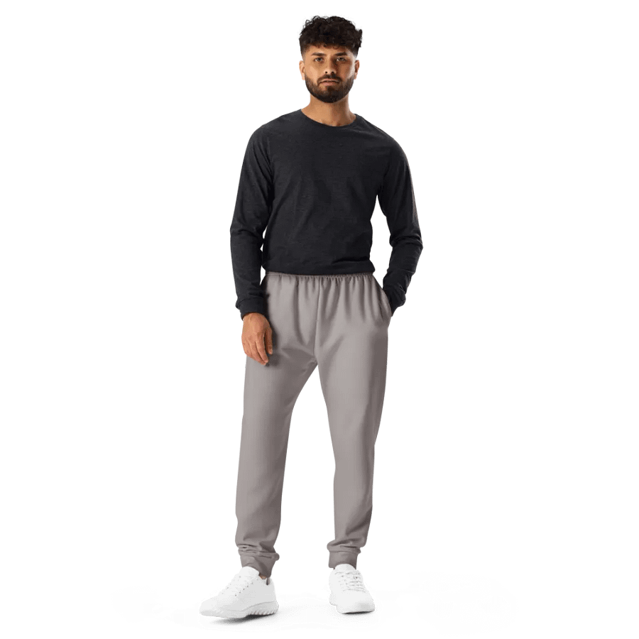 Plain Grey Soft Summer Recycled Polyester Premium Men's Joggers by Treasure Pie product image (11)