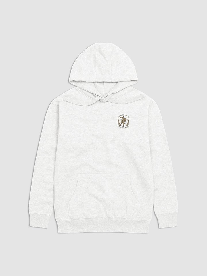 Christus Victor hoodie small emblem product image (1)