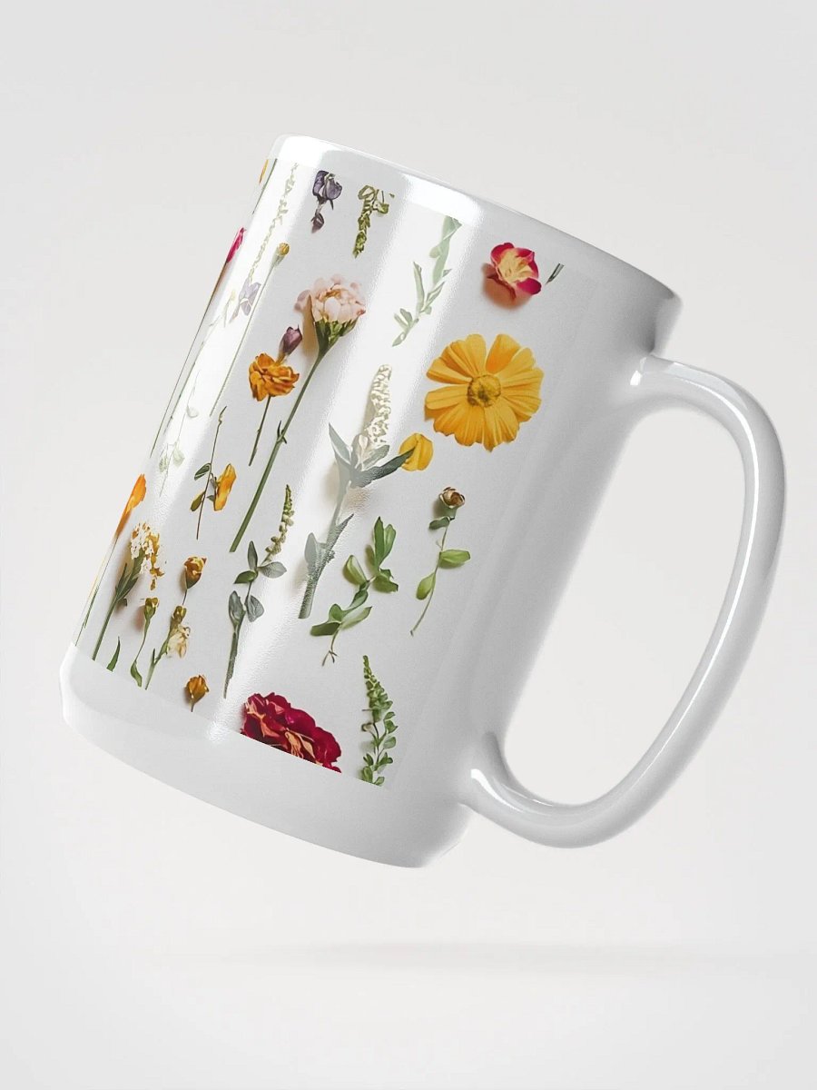 Boho Wildflowers Coffee/Tea Mug, Botanical Tea Cup 15 Oz. product image (2)