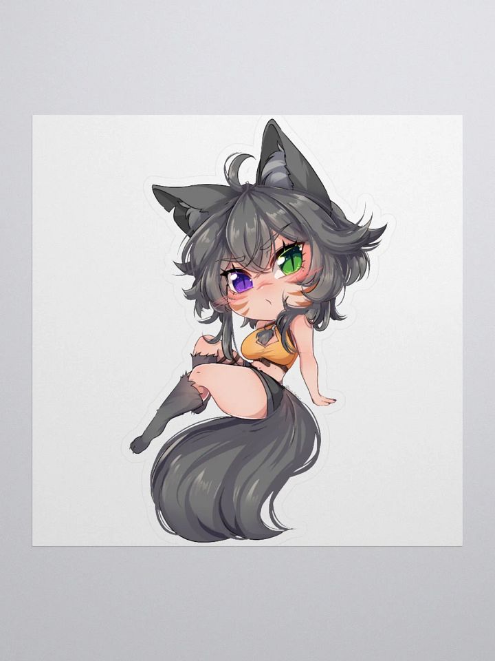 WolfcatRisi Broody Chibi Sticker product image (1)