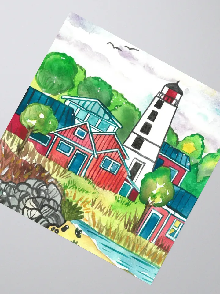 Fishing Village Sticker product image (2)