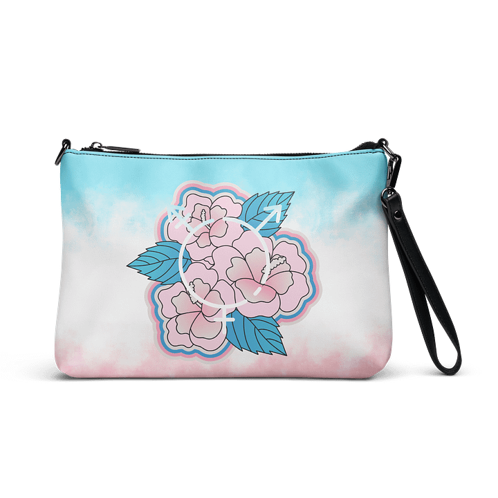 LGBTQIAP2S+ 2025, Trans Flower with Symbol, Crossbody Bag product image (1)