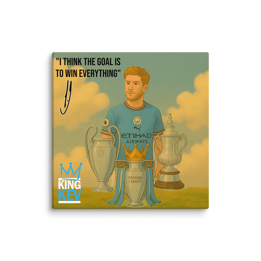 Kevin De Bruyne - Manchester City Poster Canvas Print (with Frame) | Inspirational Wall Art | Football Wall Art | Home Decor | Thank you KDB product image (2)
