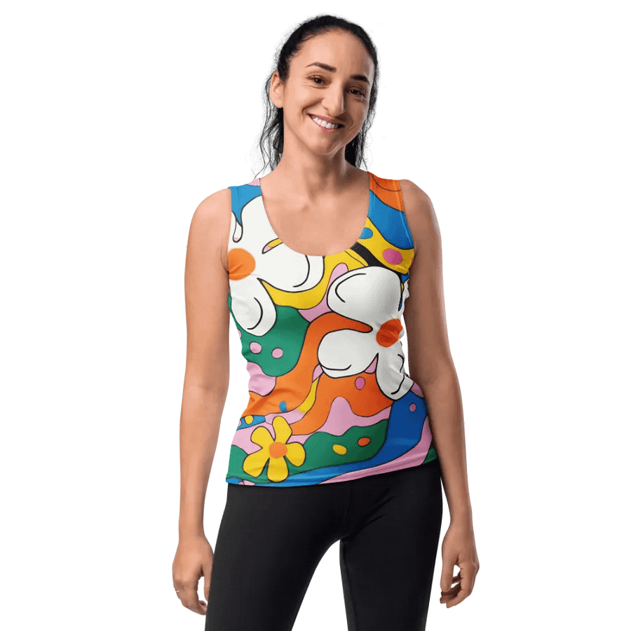 Retro Floral Garden Women's Tank Top product image (2)