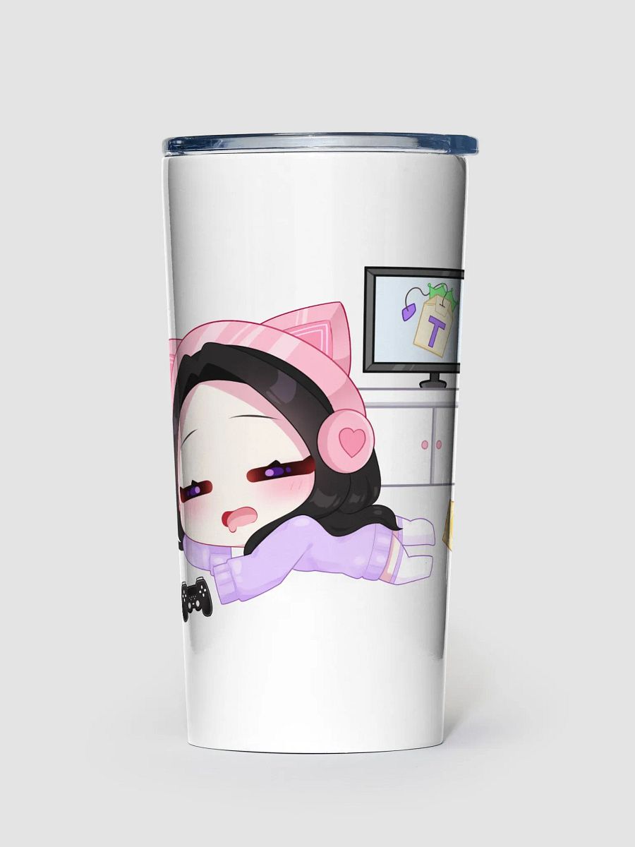 'Lazy Gamer' Chibi Stainless Steel Tumbler product image (1)