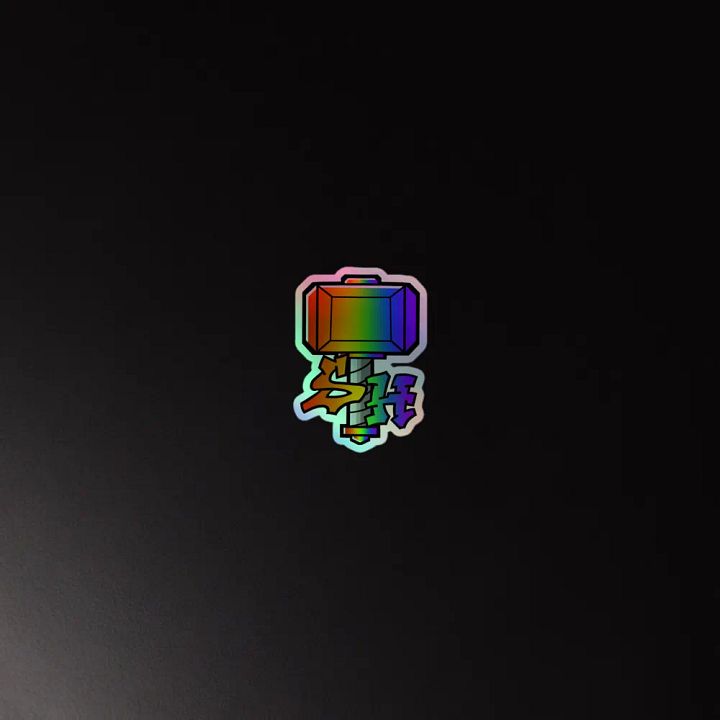 Prismatic Hammer Holographic Sticker Set product image (4)