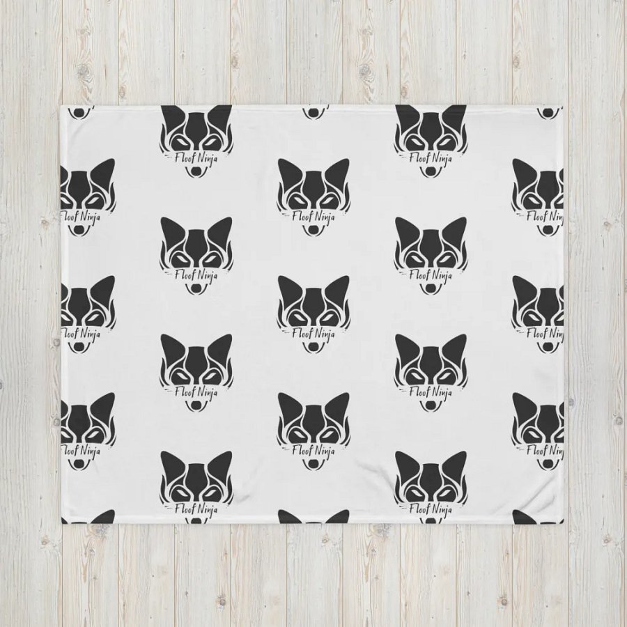 Floof Ninja Throw Blanket - 50″ × 60″ (127 × 153 cm) product image (4)