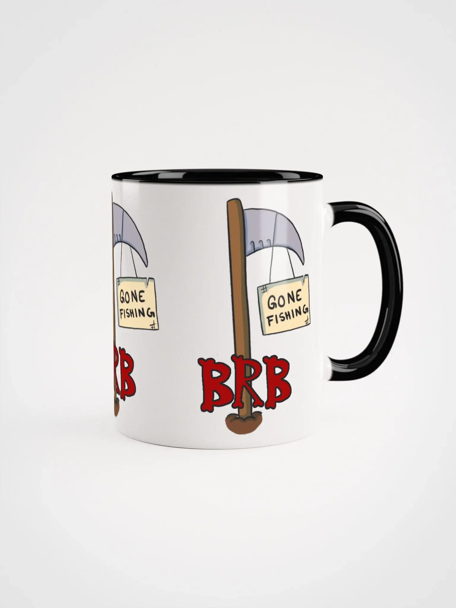 Gone Fishing Scythe Ceramic Mug product image (6)