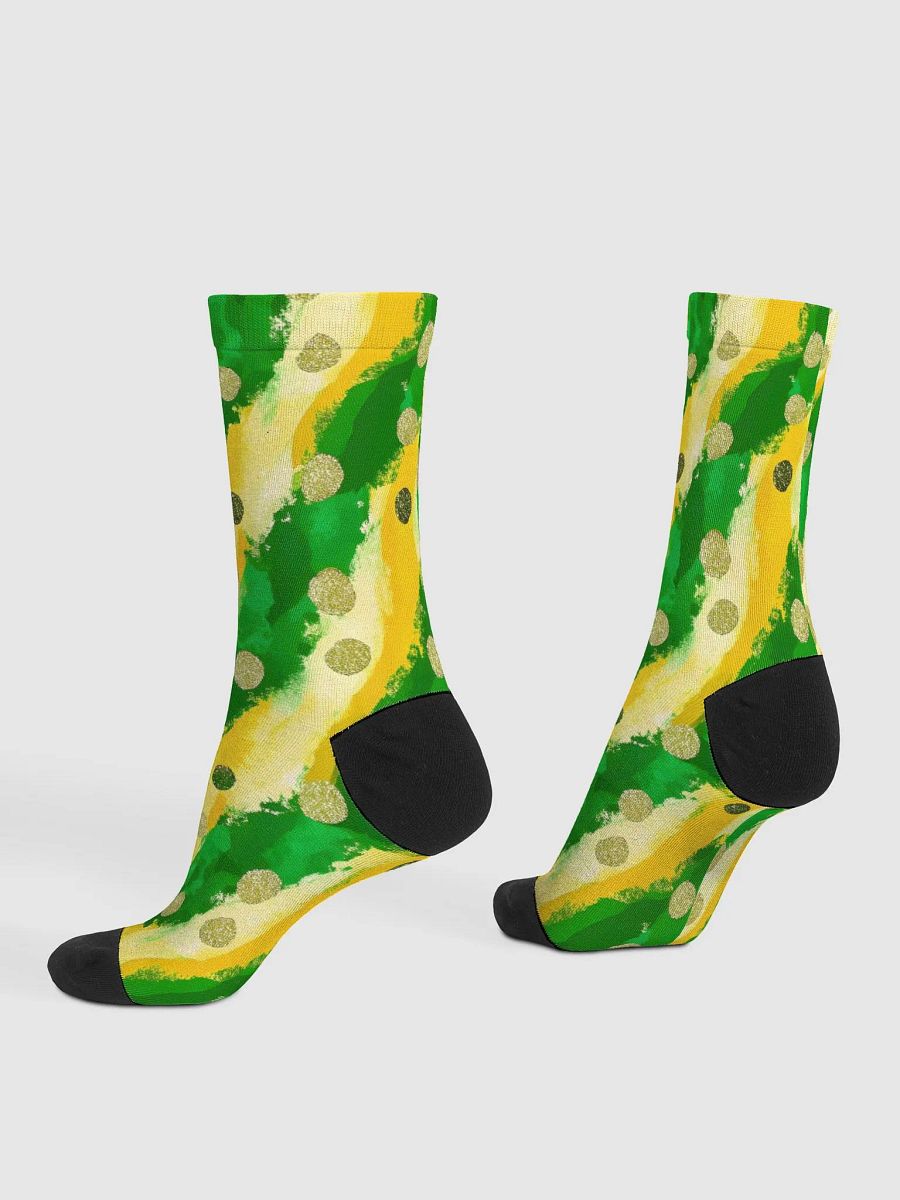 Lime Glitter | Premium Sustainable Crew Socks product image (4)