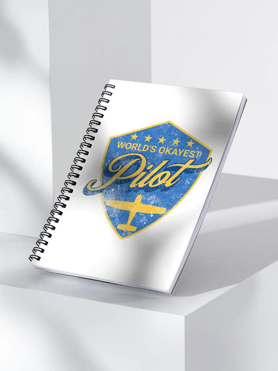 World's Okayest Pilot - Spiral Notebook product image (3)