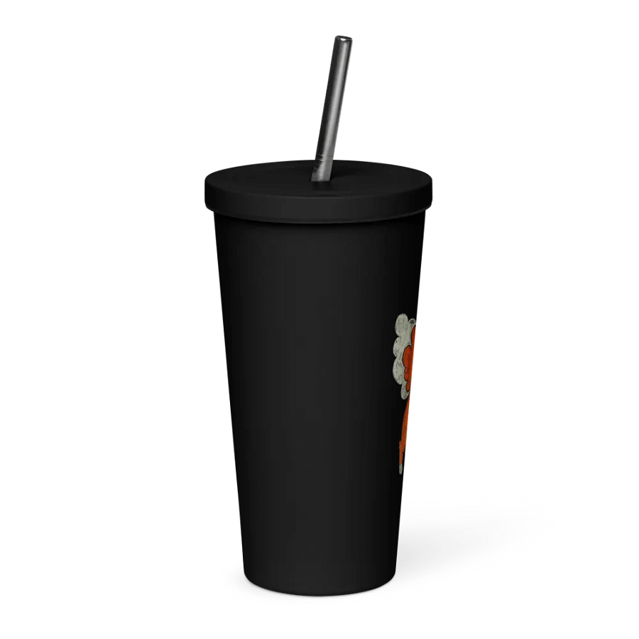 Crayon Fox Insulated Tumbler With a Straw product image (4)