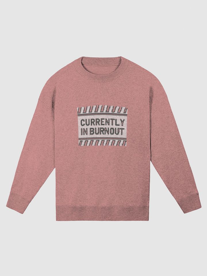 CURRENTLY IN BURNOUT (lg. design, duotone pink) knitwear relaxed crewneck product image (5)