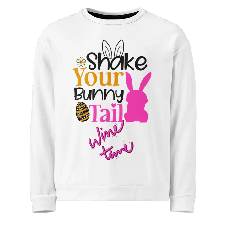 Bunny Tail Wine Time All-Over Sweatshirt product image (1)