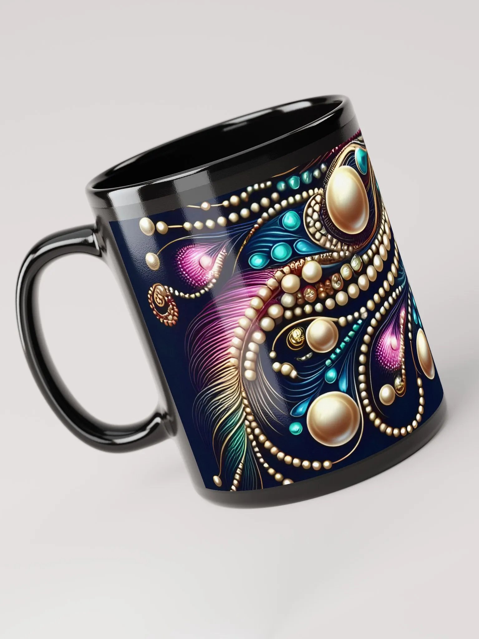 Peacock Feathers Elegance Mug product image (5)