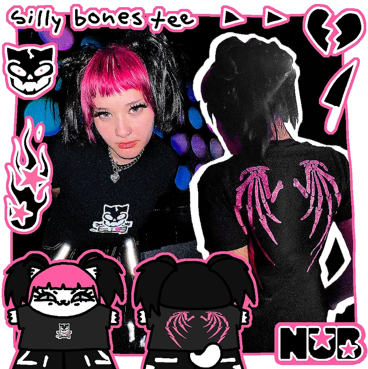 💀silly bones tee🪽 product image (1)