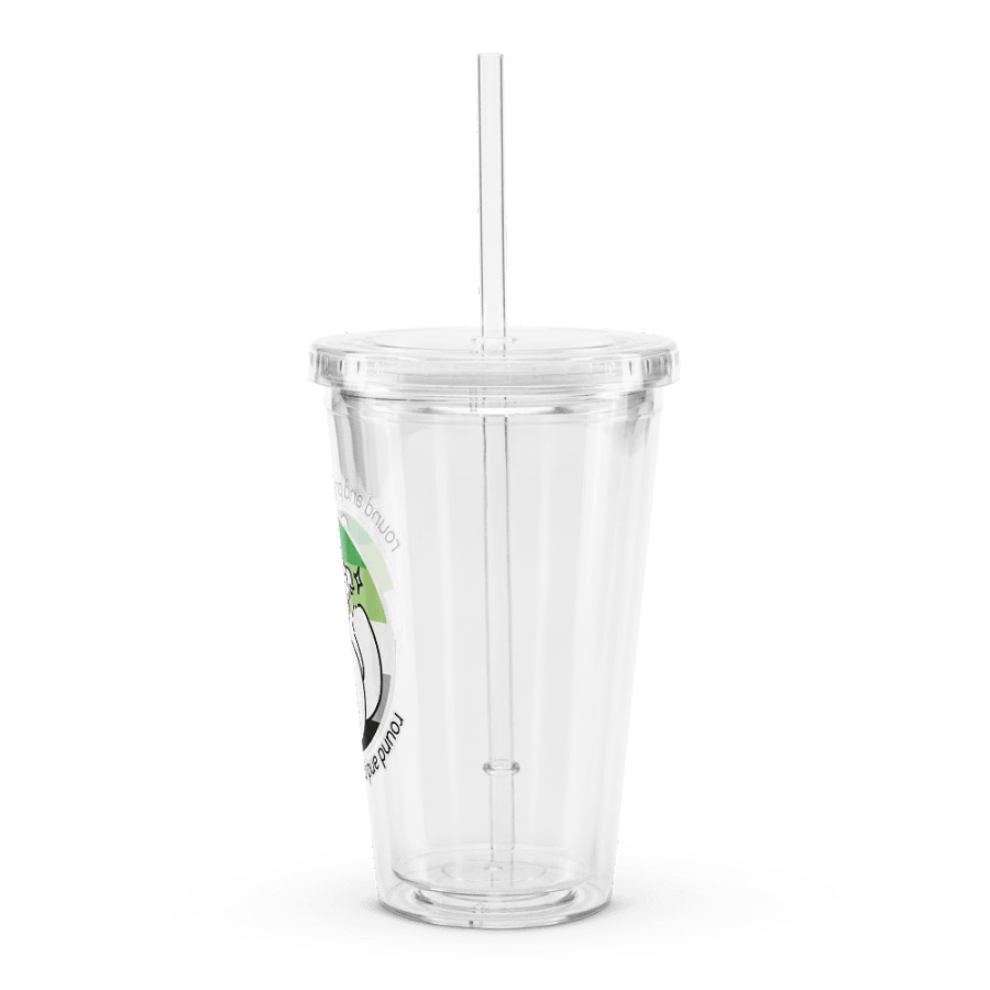 Round and Proud Manul Aromantic Version - Transparent Cup & Straw product image (4)