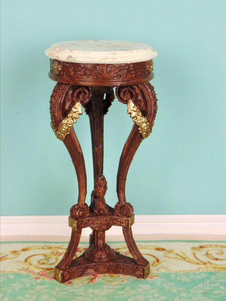 1:6 scale plant stand for 12” fashion dolls MAHOGANY product image (2)
