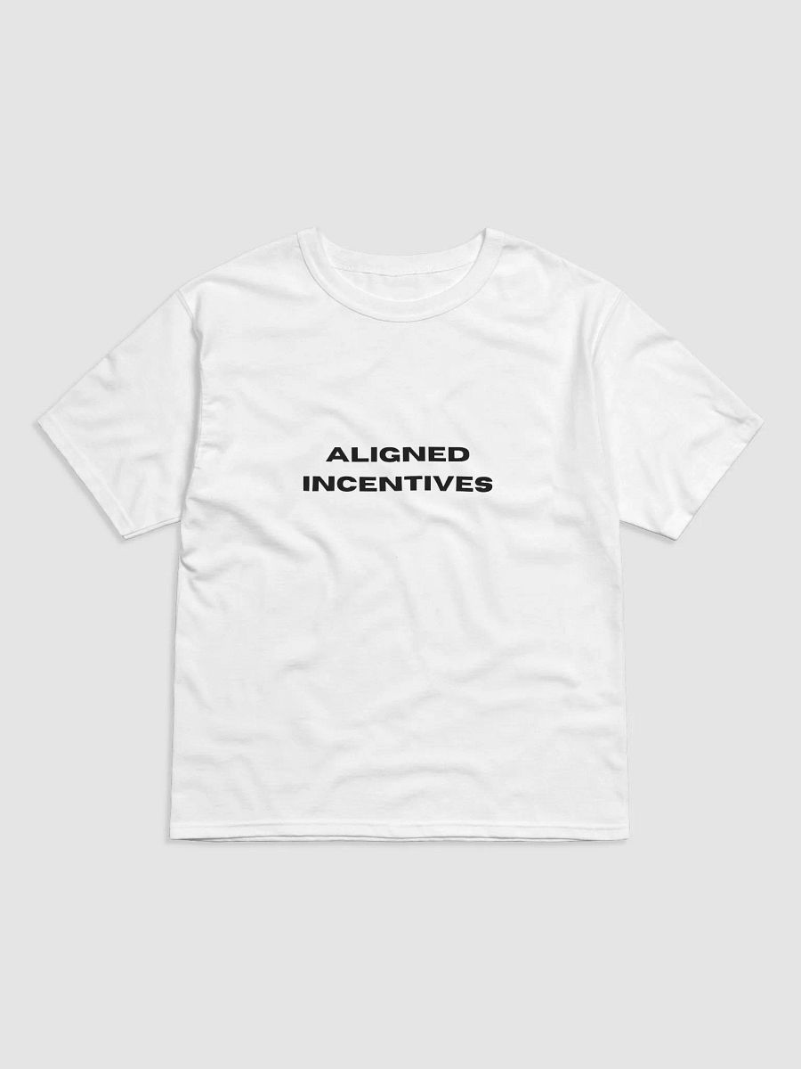 Aligned Incentives Typography SS Tee - White product image (1)