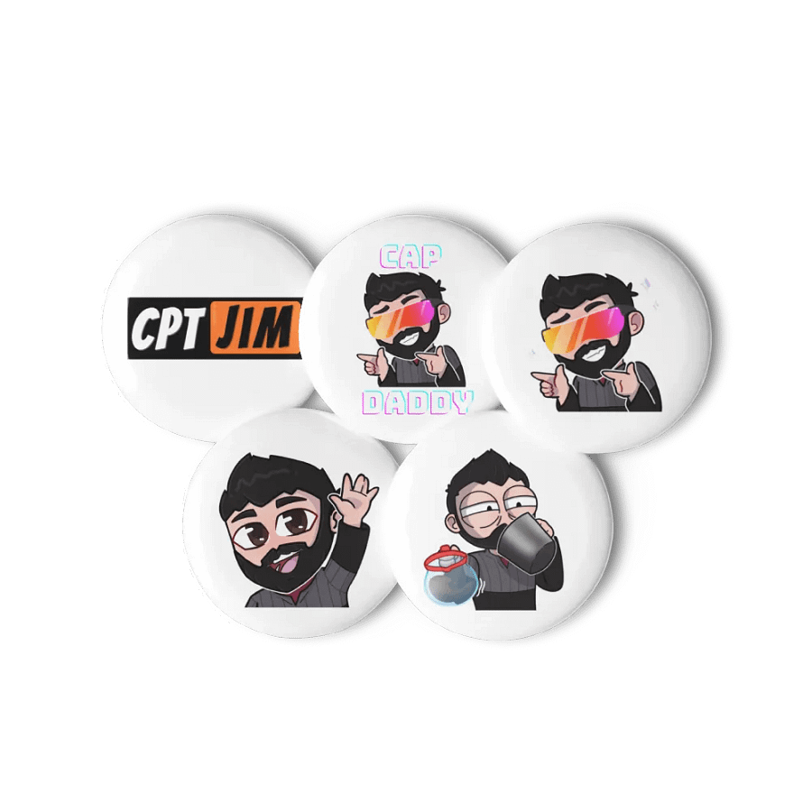 Captain Jim's Pin Button Set product image (6)